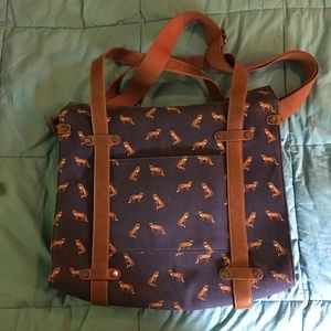 Modcloth Fox Print Bag Set